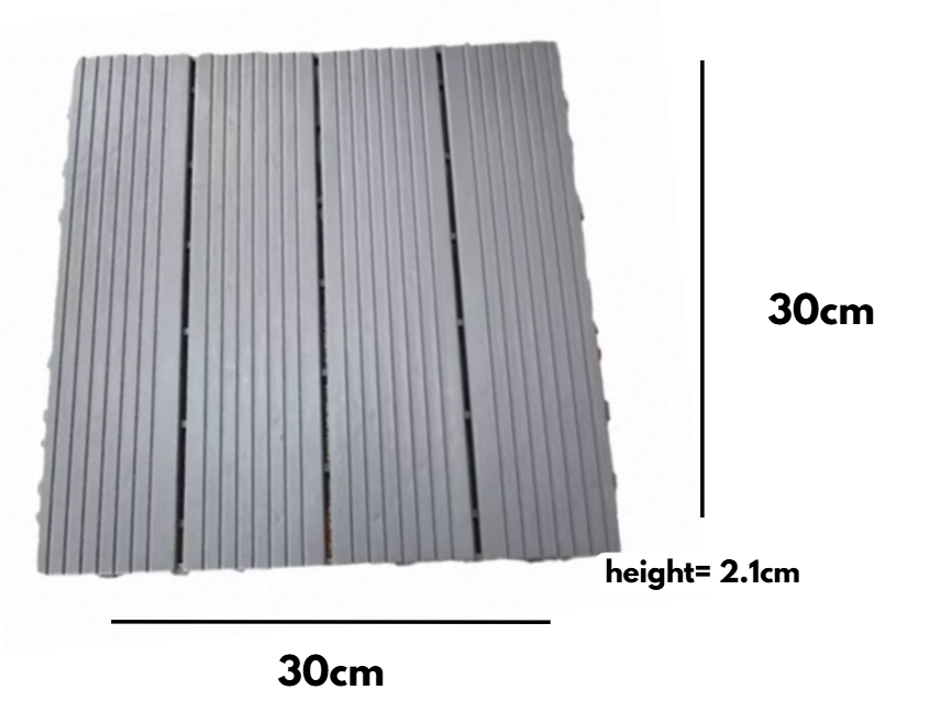 Plastic Floor Tiles, 30cm x 30cm